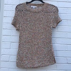 CAbi Multi-Color Crochet Sweater